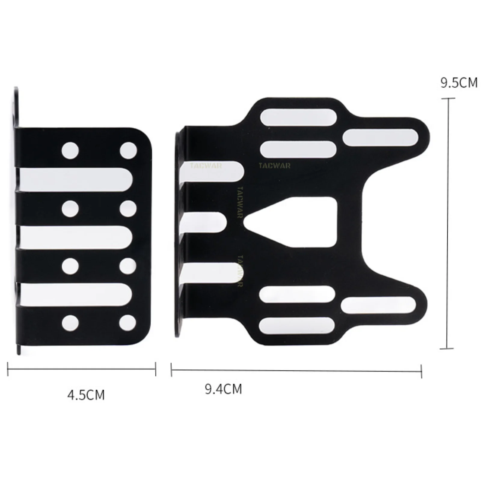 Tactical Tourniquet Holder for Gun Holster Adapter, Position-Adjustable Aluminum QLS Accessories for 3-Hole Right Holster view 3