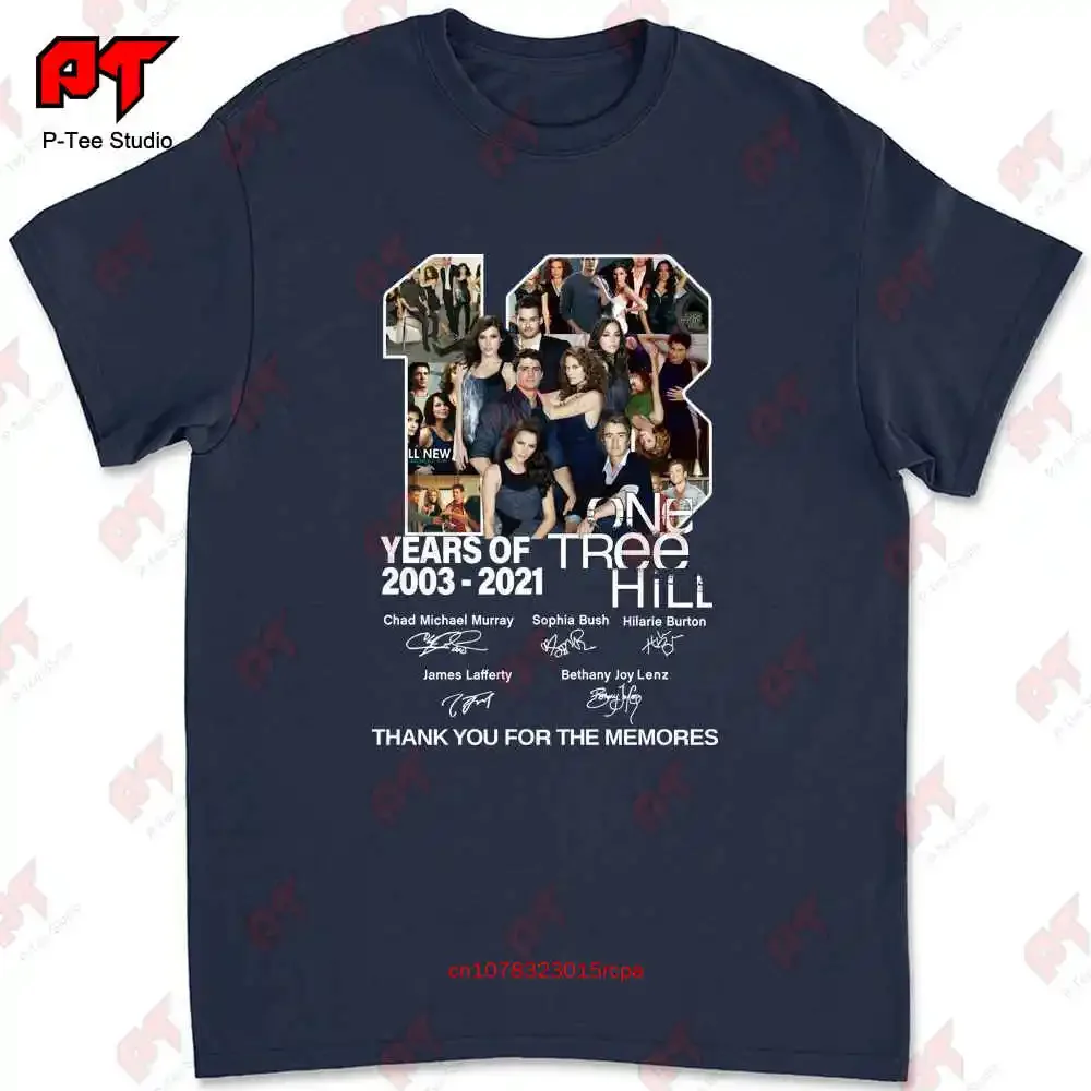 18 Years Of One Tree Hill Cast Signature Anniversary T-shirt VMA3