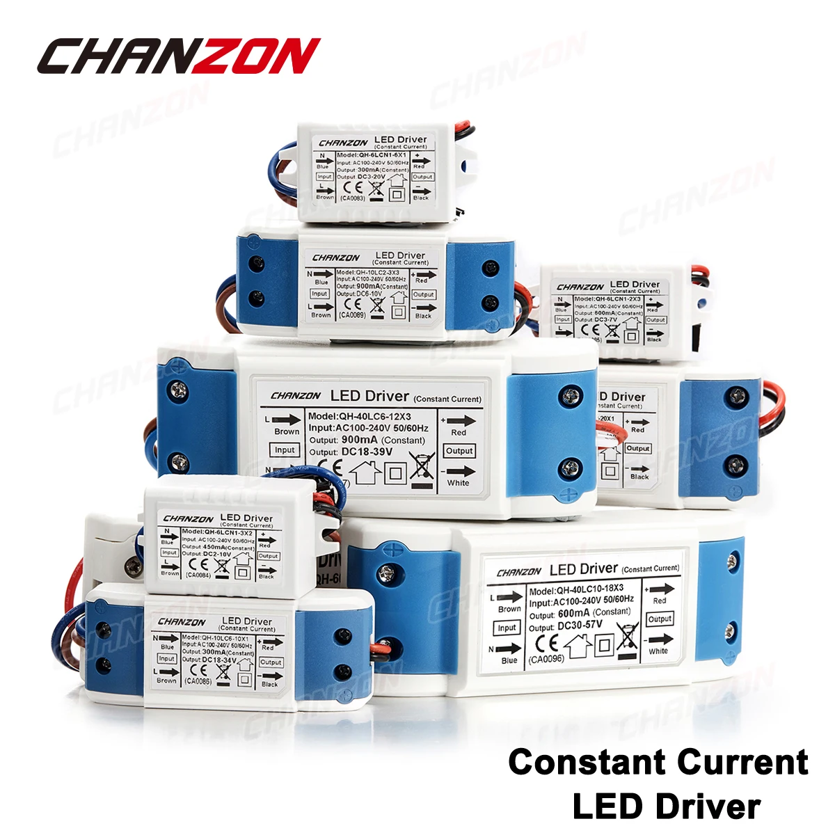 Driver de LED externo de corrente constante 1W 3W 5W 10W 20W 36W 50W 300mA 450mA 600mA 900mA 1500mA Transformador de iluminação de isolamento