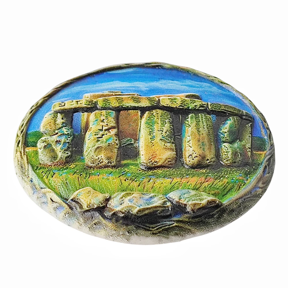 ثلاثية الأبعاد Stonehenge المملكة المتحدة مغناطيس الثلاجة هدية تذكارية الراتنج الثلاجة المغناطيسي ملصق جمع ديكور المنزل #4