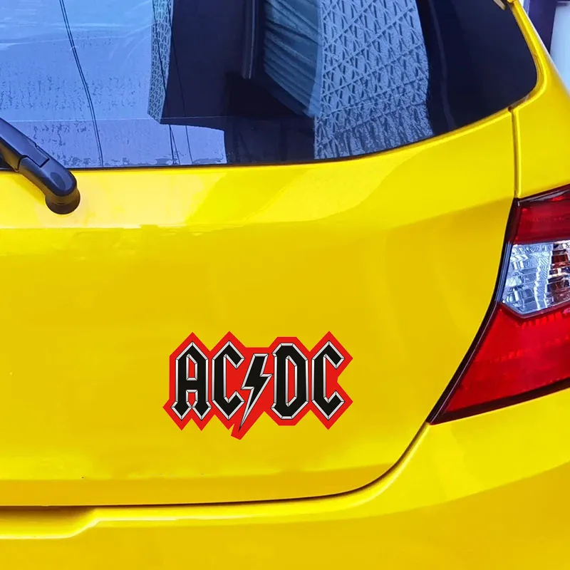 AC DC Logo Vinyl Decal Interesting Car Sticker for Car Truck Window Bumper  Decals Car Applique Waterproof Accessories