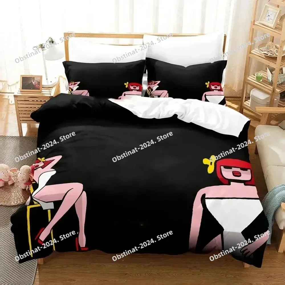 Anime Game Detective Case Clown Bot Bedding Set Duvet Cover Full Queen King Size Pillowcase Printed Bed Set Aldult Kid Bedroom 6
