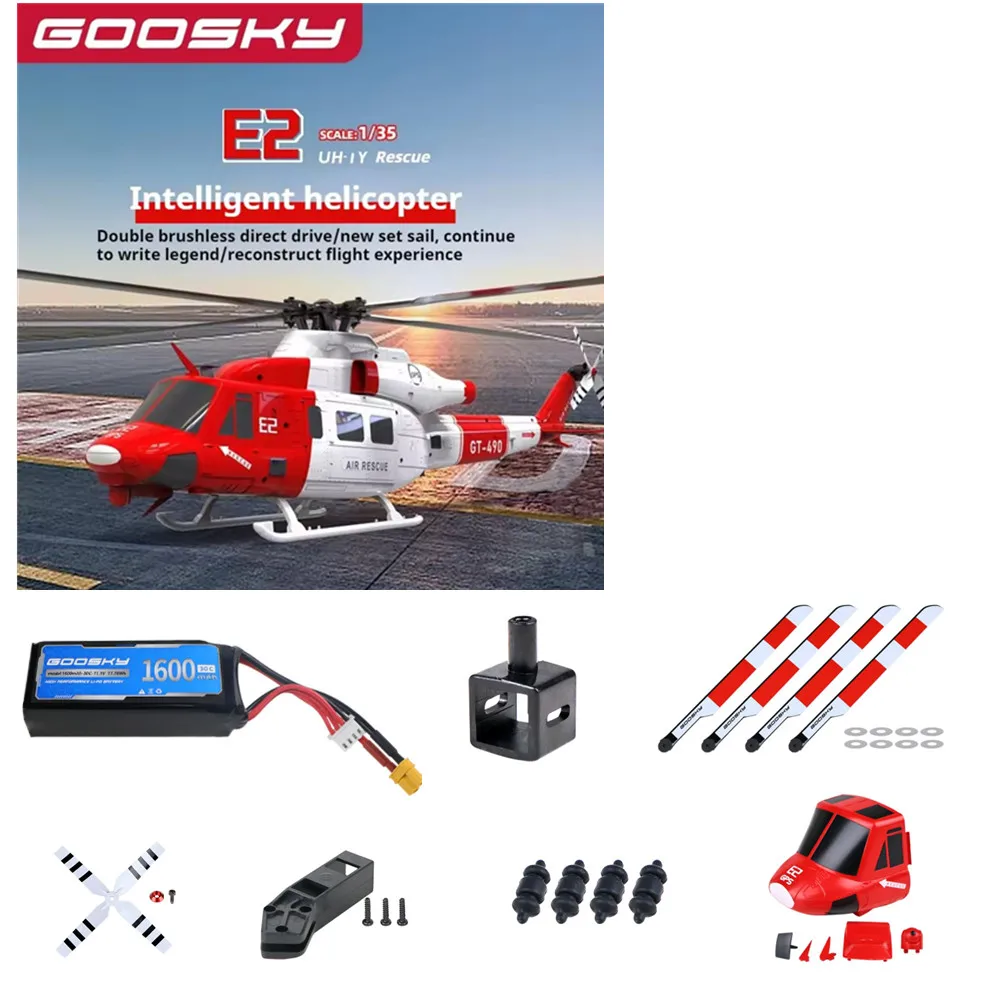 

Goosky Legend E2 Battery 11.1v 1600mAh 30C Main Blade , Tail Blade , Goosky E2 GPS Helicopter UH-1Y Part