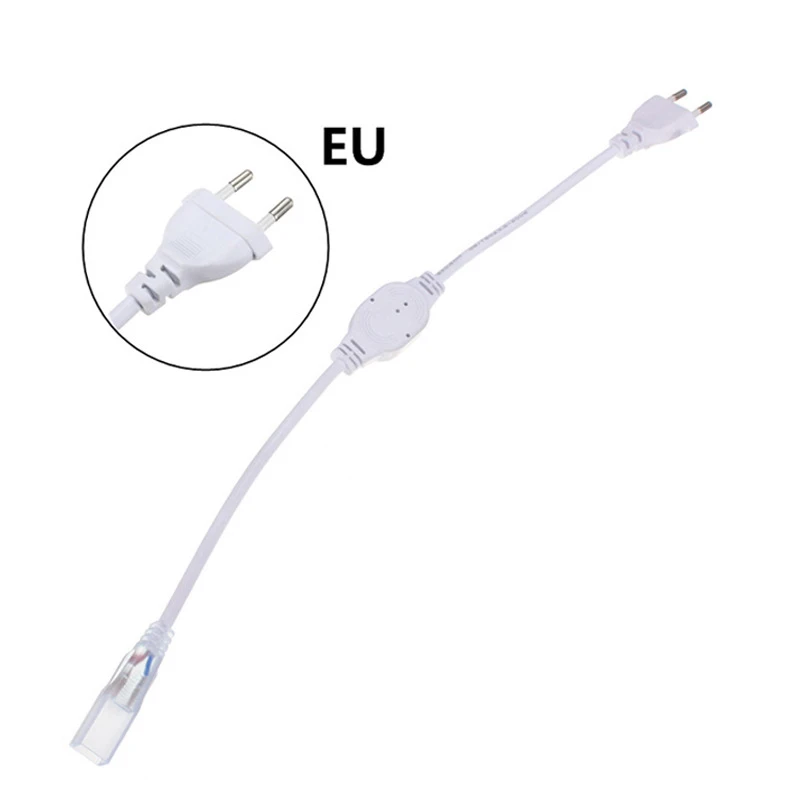 220 V LED Strip Flexible Light SMD 5050 60leds/m Waterproof Diode Tape 220V LED Light With EU Power Plug 1M 2M 3M 4M 5M 10M -25M