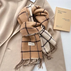 Luxury Brand Cashmere Warm Scarf for Women Design Winter Thick Shawl Wrap Pashmina Blanket Poncho Female Bufanda Echarpe Foulard