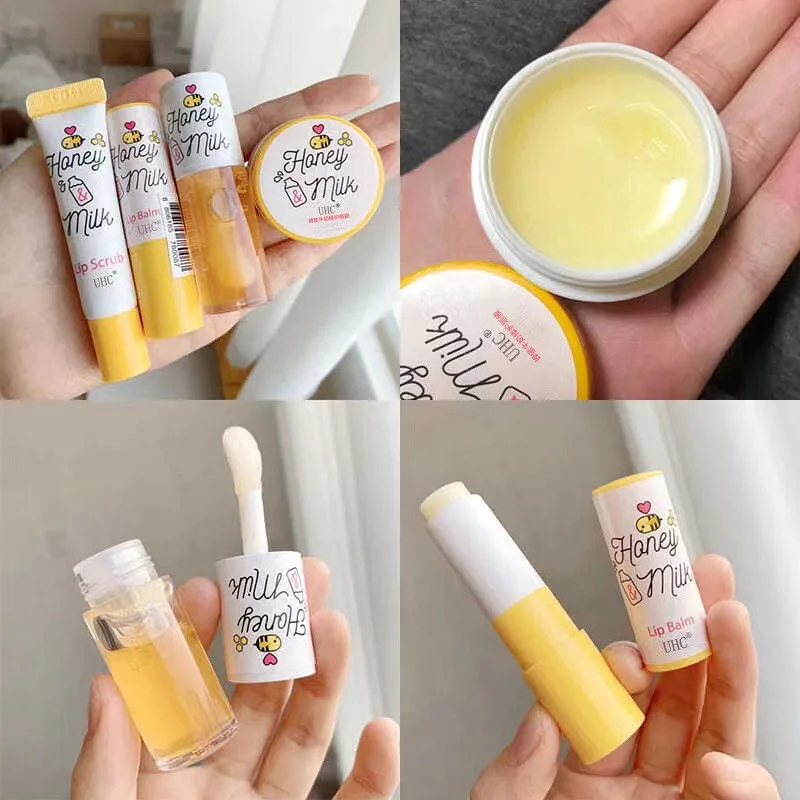 Korean Lip Oil Cute Makeup Lip Tint Korean Lipsticks to Soothe Dry Lips Honey Milk  Lip Gloss Base Gel Lip Gloss Wholesale