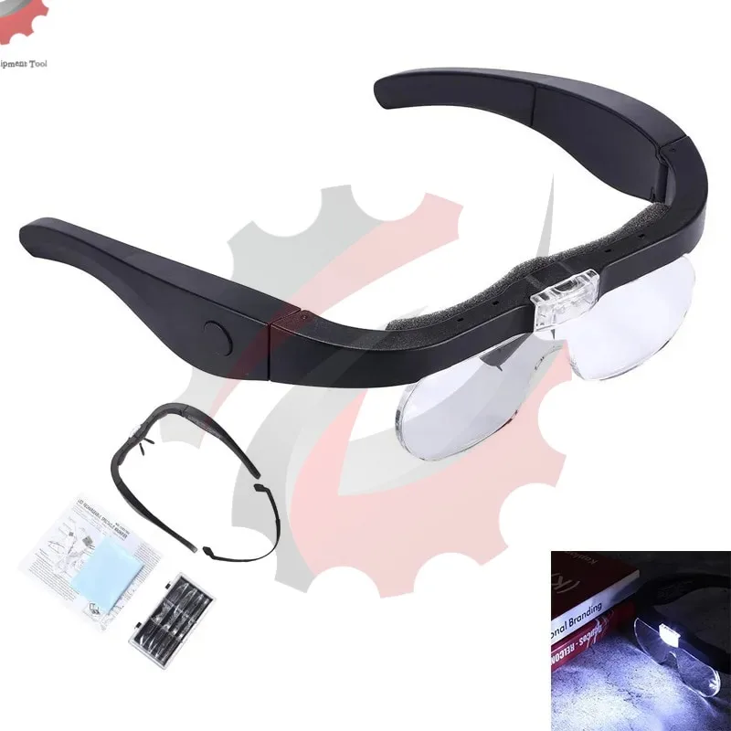 Imagem -06 - Lupas Magnifier1.5x 2.5x 3.5x 5.0x Usb Recarregável com Luz Led para Leitura Joalheiros Relojoeiro Reparação Vestindo