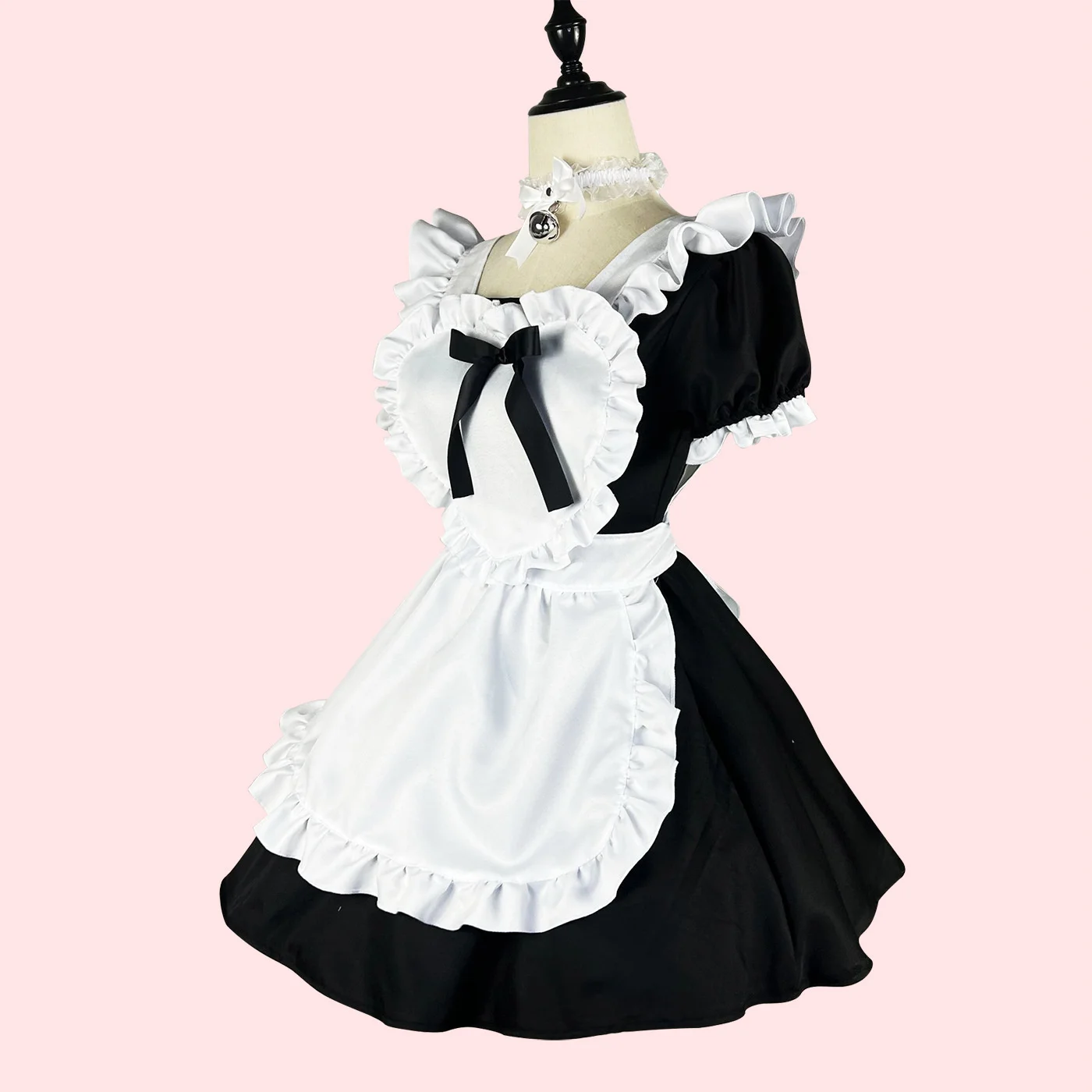 Japanese Black Classic Maid Dress Soft Girl Lolita Lolita Maid Dress Cafe Dress