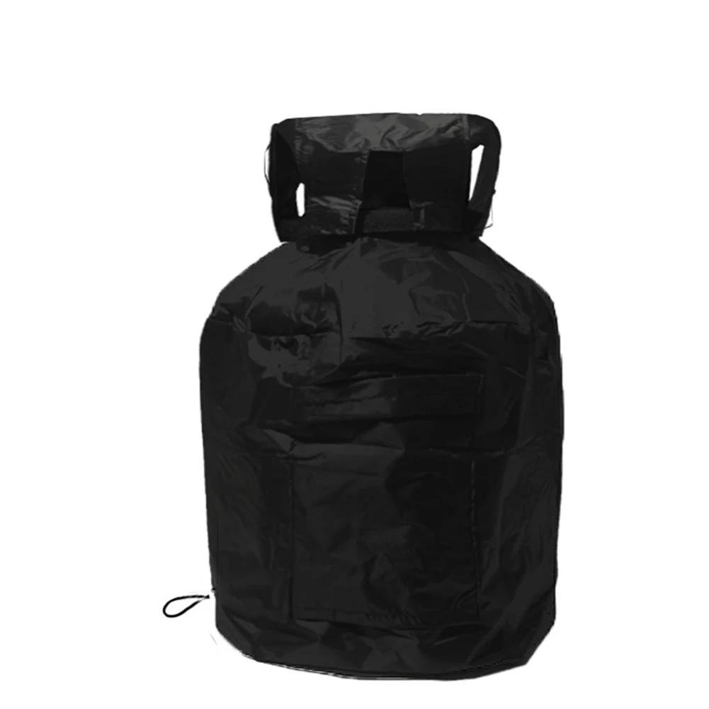

Gas cylinder dust cover for 20lb propane tanks made of Oxford fabric ventilation design and convenient carrying handles