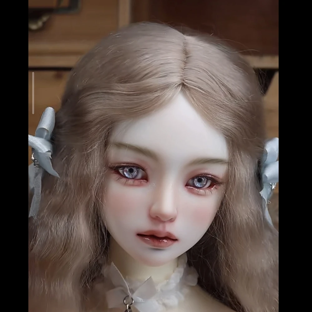 

1/3 BJD Doll Head Girl No Makeup DIY Unpainted Doll Head for 1/3 BJD Doll Body Gift Resin Material