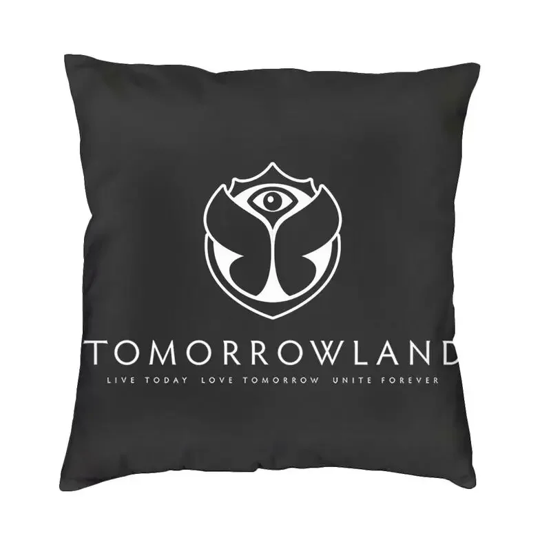 Tomorrowland Throw Pillow Cover Home Decor Square Belgian Electronic Dance Music Festival Cushion Cover 45x45cm Pillowcover