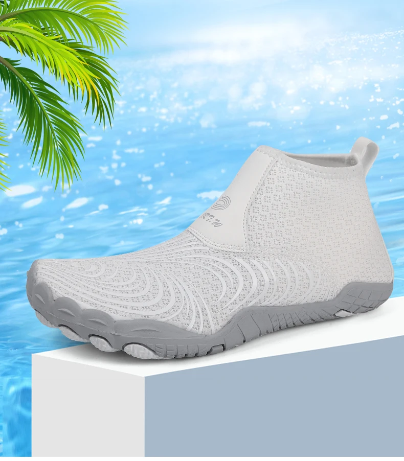 EOCENE High-Top Wasserschuhe für Tauchen, Indoor-Springseiltraining, Yoga, Barfuß-Schwimmen, Strand, Schnorcheln, Surfen, Fitness, Schnittschutz – Detail 4