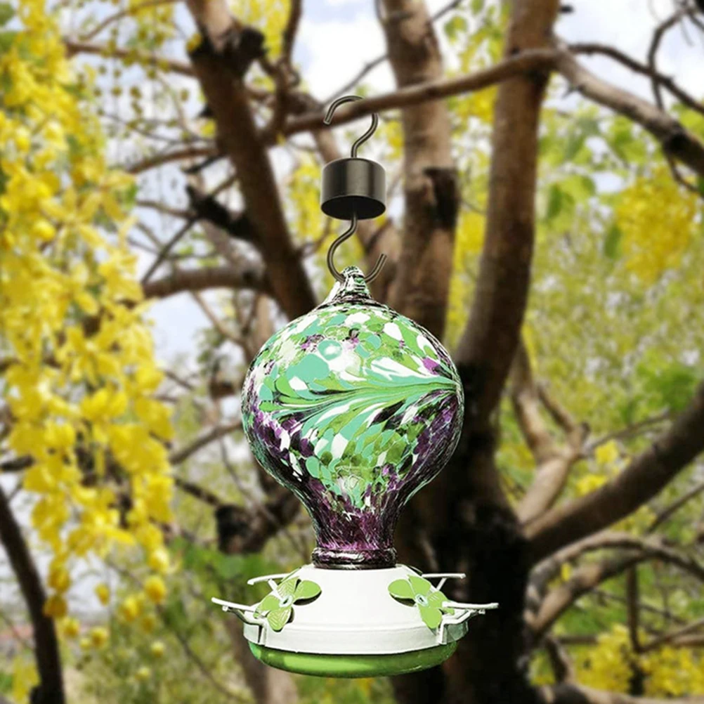 

4Pcs Hummingbird Feeder Hooks Black Metal Rustproof Anti-Ants Hanging Hooks for Bird Feeders Planters Outdoor Gardening