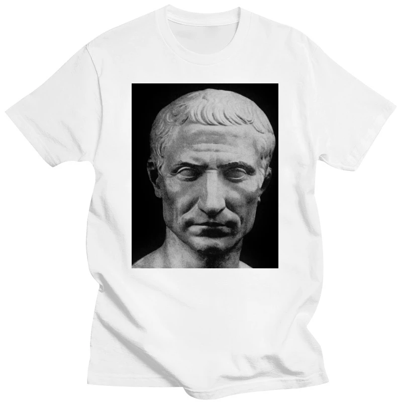 Simple Cotton T-Shirt Julius Caesar T-Shirt For Men Women Unisex Roman Dictator Political Historical O-Neck T Shirt Men