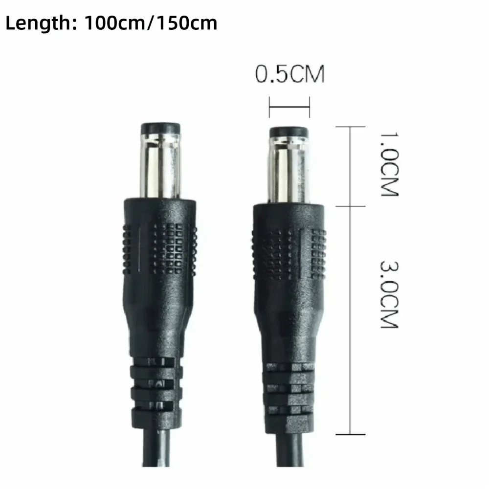 1/1.5M Nail Sander Replacement Spring Wire DC Port Double Headed Handle Connection Cable Rechargeable Universal Nail Line Cable