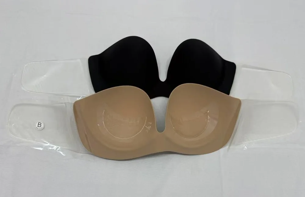 1 Piece Push Up Invisible Strapless Bra Silicone Self Adhesive Bras Nipple Cover Big Breasts Gathered Bralettes Underwear Bridal