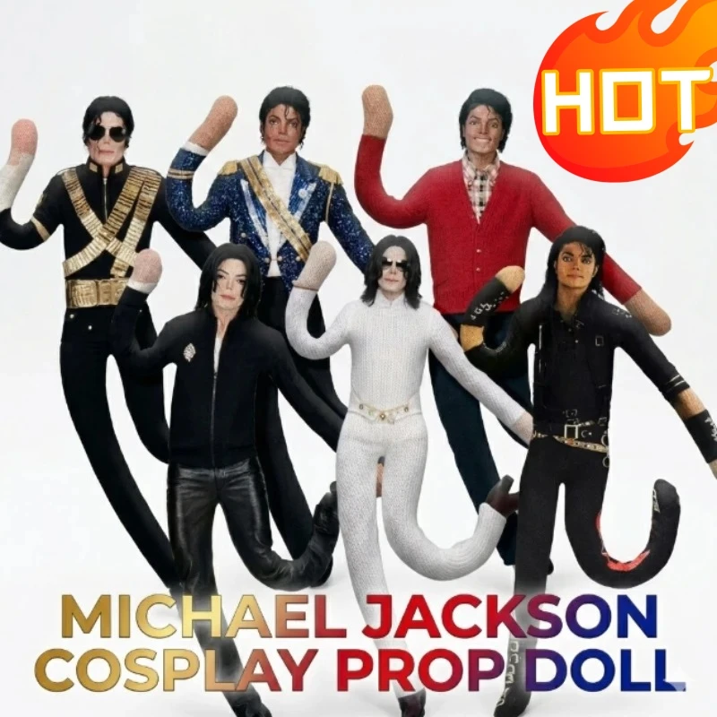 2026 Michael Jackson Cosplay Prop Doll Plush Figure Abstract Joint Mobility Dolls Soft Stuffed Decoration Props Collection Gift - view 2