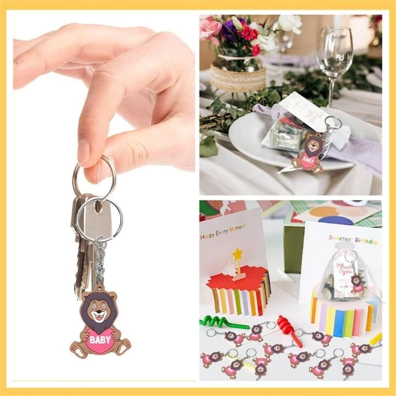 Keychains Gift Keychains Lions Keychains Dengan Serut Mendukung Candy Bag