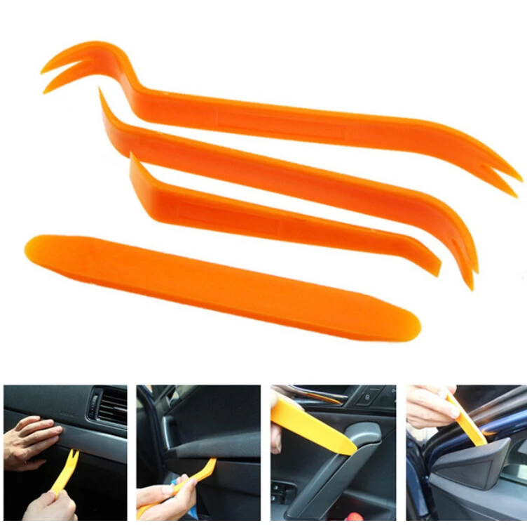 New 4pcs Auto Car Radio Panel Door Clip Trim Dash for Mercedes Benz B200 B150 CLK63 R F700 AMG GL550 for Mercedes Benz B200 B150