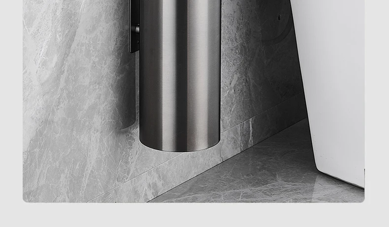 Toilet Brush High Quality Wall Mounted 304 Stainless Steel Cleaning Tools No Drill Bathroom Accessories WB8713