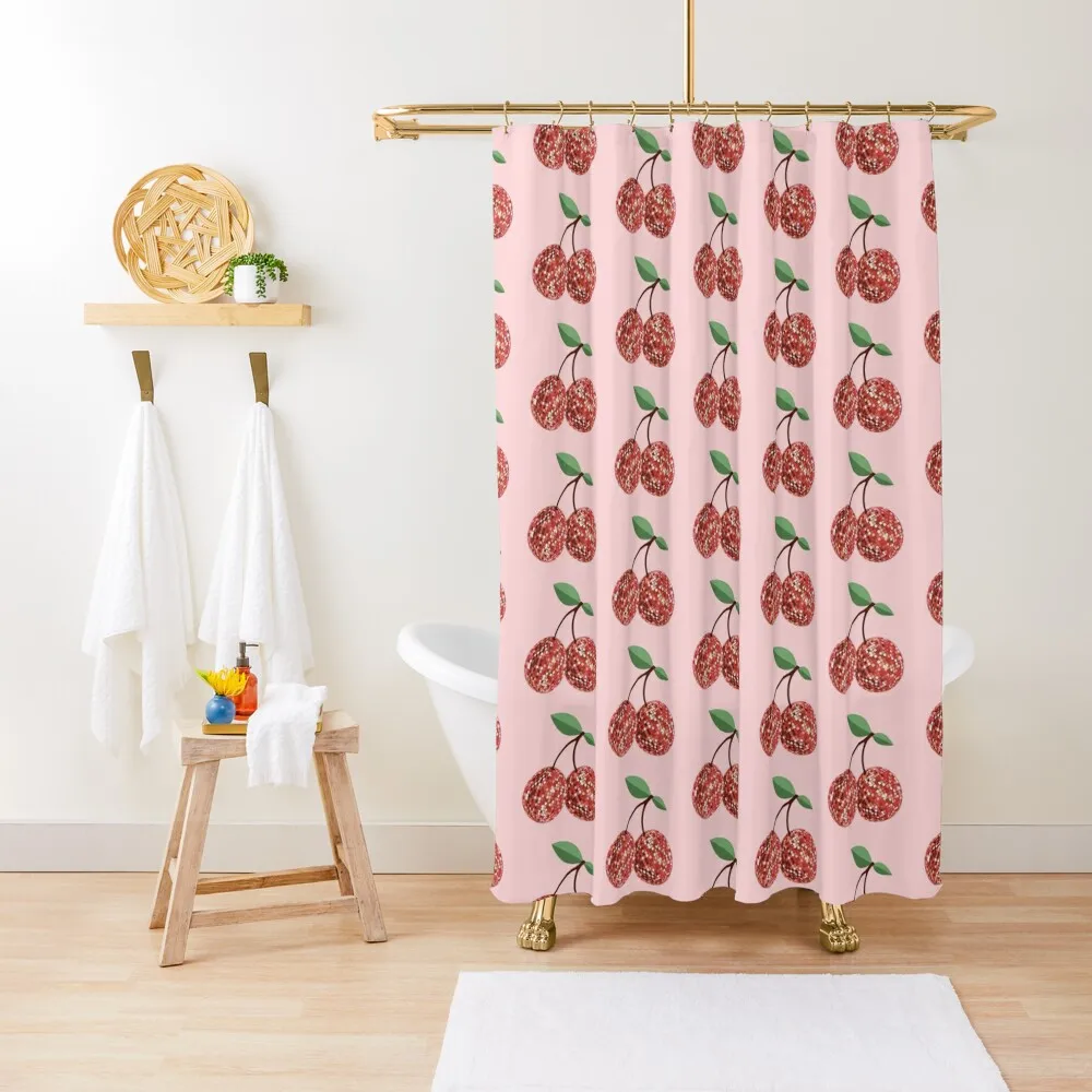 

Disco Ball Cherries Shower Curtain Shower For Bathroom Shower Sets For Bathroom Bathroom Showers For The Curtain