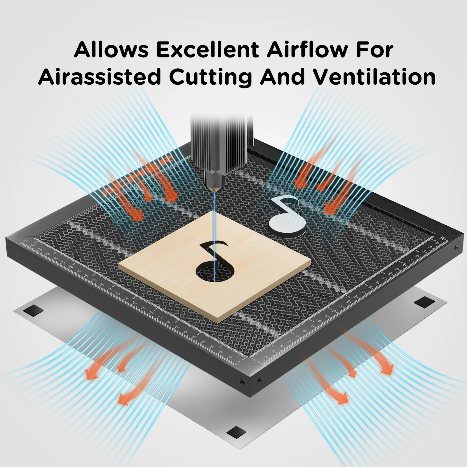 ACMER Working Table 260*215mm 500*500mm Honeycomb Bed Universal Board Desktop Protection Heat Dissipation for Laser Engraving
