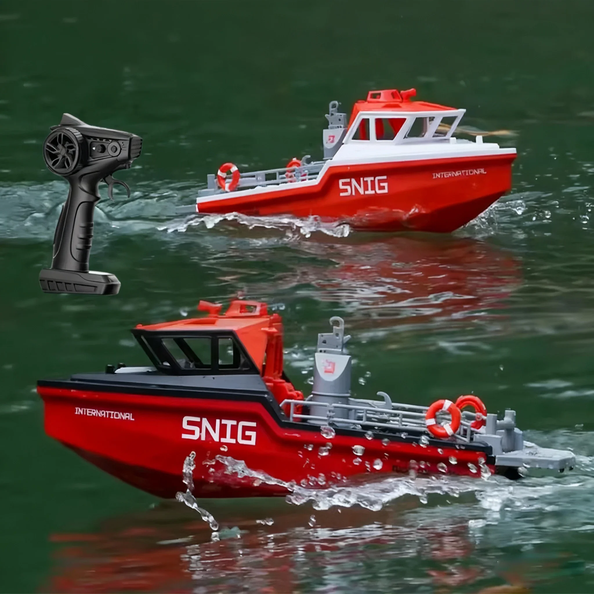 TX694 2,4G RC Boot High Speed Bürstenlosen Motor Fernbedienung Rettungs Schlepper Elektrische Schiff Modell Wasserdichte Spielzeug Kind Geburtstag geschenk