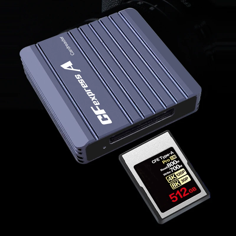CFexpress A 카드 리더 USB3.2 Gen2 10Gbps USB A 타입 C CF 메모리 카드 라이터 어댑터 (Z6/Z7 1DX3 카메라 사진 촬영용)