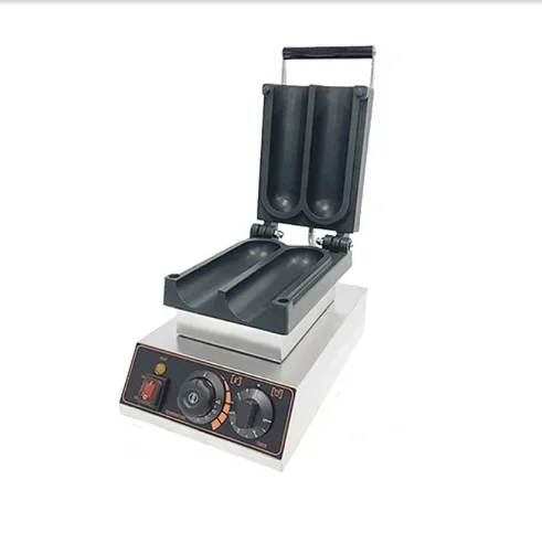 &* Commercial 2-Grid Electric Chicken Roll Maker Non-Stick Chicken Baker Mexico Chicken Wraps Toaster Waffle Maker