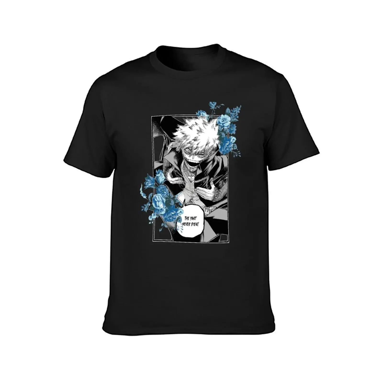 Dabi Blue Flowers T-Shirt aesthetic clothes summer top plain white t shirts men