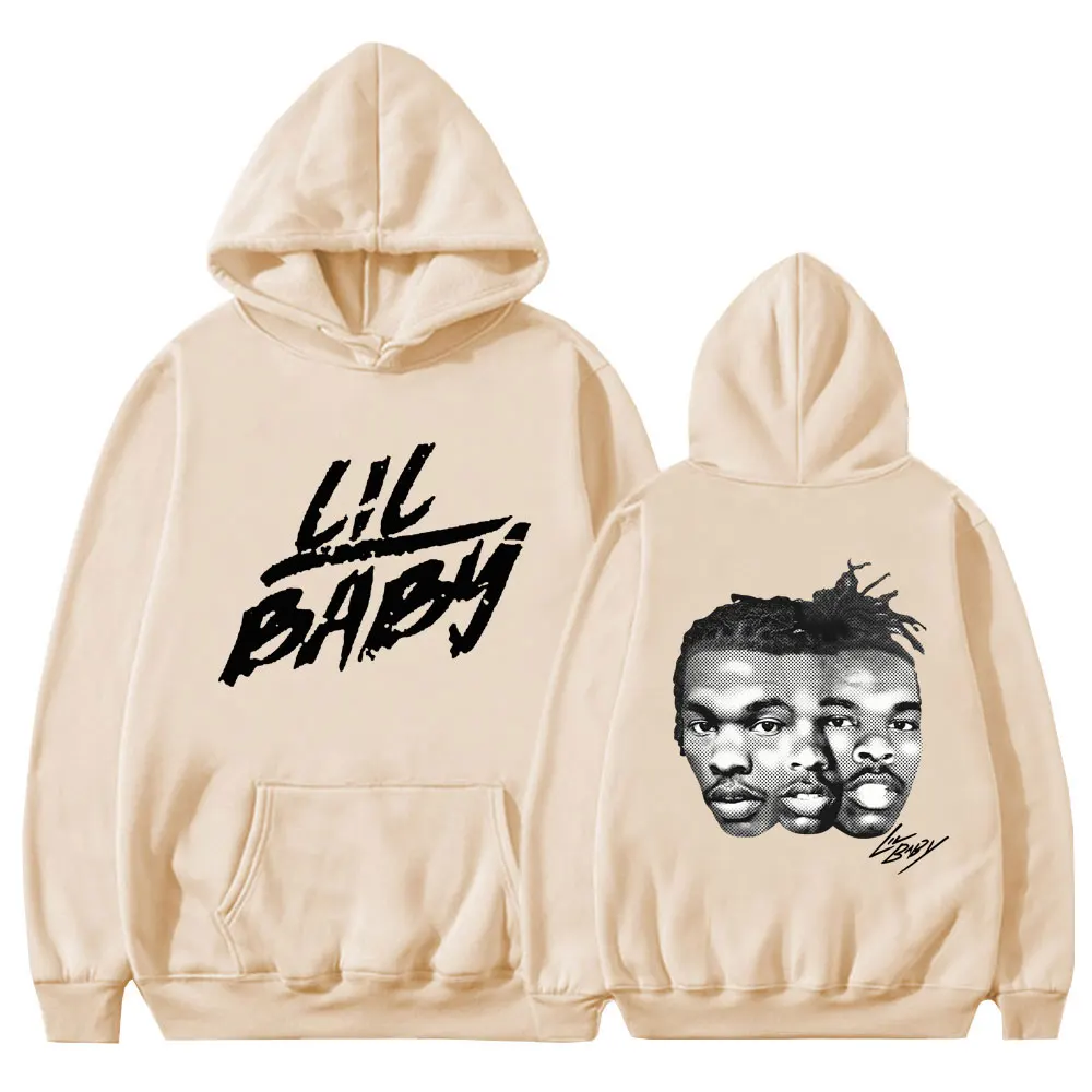 Rapper Lil Baby Graphic Hoodies Men Women Retro Hip Hop Gothic Fashion Harajuku Autumn Sweatshirt Loose Hoodie Streetwear Tops