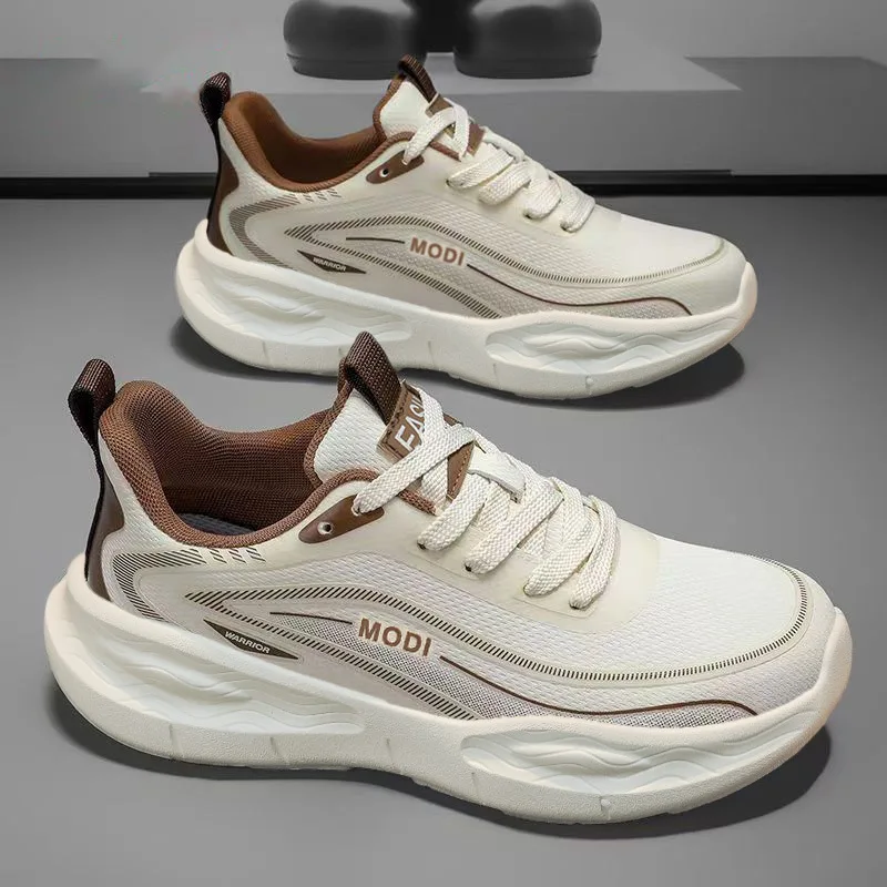 Casual Fashion Mens Sneakers Platform Increase Height Breathable Running Shoes Free Shipping Lightweight Non Leather Hiking