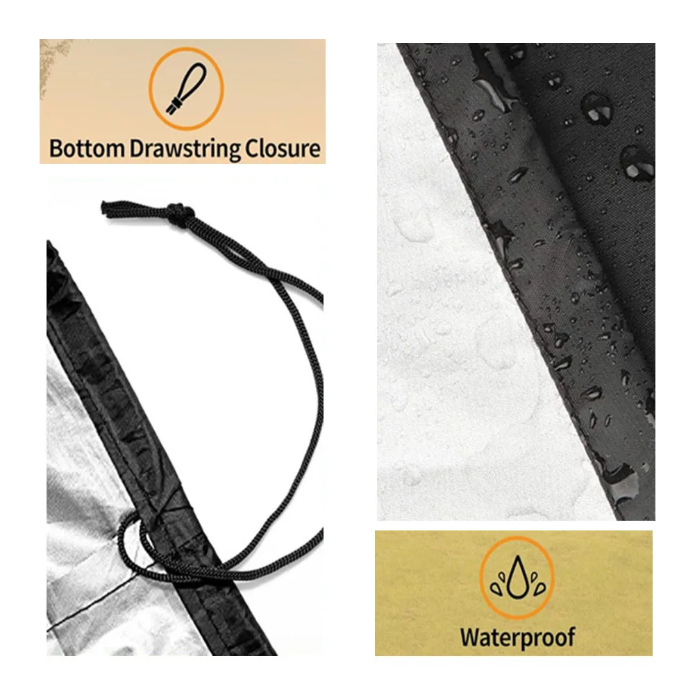 

1PC Electric BBQ Grill Cover 46*43*84cm 59*43*99cm For East Oak Ridgewood Pro 30 Grill Cover Outdoor Waterproof Grills Covers