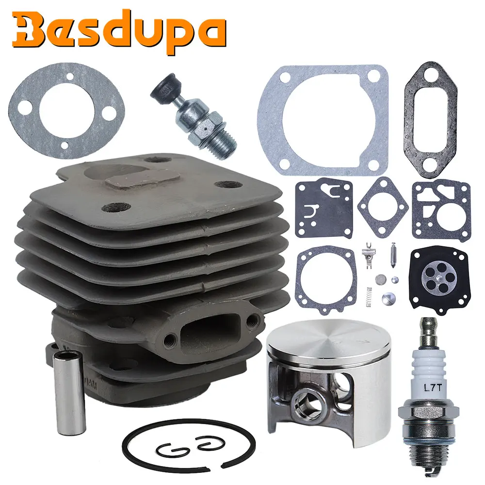 Nikasil Kit Junta de Pistão do Cilindro para Husqvarna 268 272 272k 272xp 61 Motosserra 574331601 503758172 52 mm