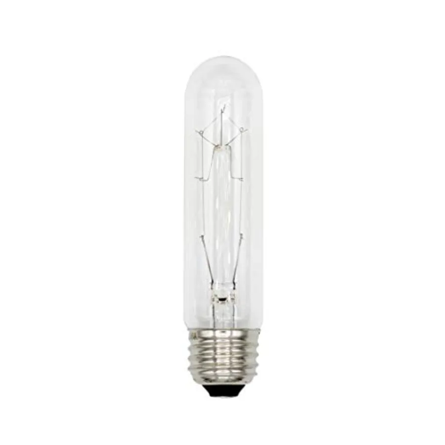 ® 308 Pack of 4 25T10/CL - 25 Watt T10 Clear Tubular - 120V - Medium (E26) Base - Incandescent Light Bulbs