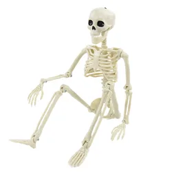 Halloween Beweglichen Skelett Gefälschte Menschlichen Schädel Knochen Halloween Party Home Bar Dekorationen Spukhaus Horror Requisiten Ornament Spielzeug