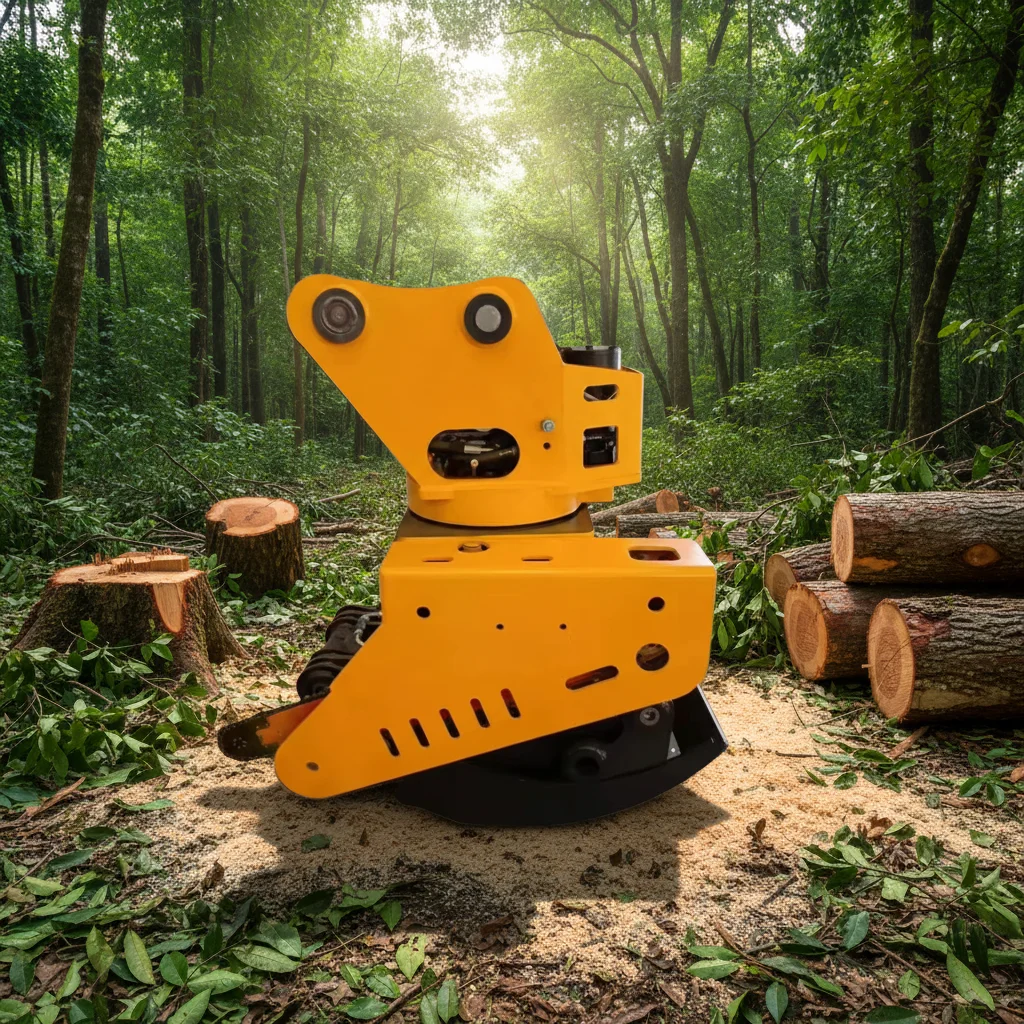 RIBETTER Hydraulic Excavator Multifunctional Tree Cutter Grapple Saw 2-in-1 360 Rotation for 5-18T Excavators 1 Year Warranty