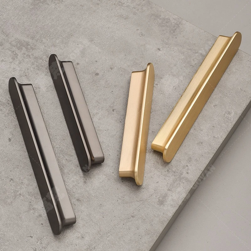 Wide Face T Shape Straight Bar Cabinet Pull Zinc Alloy Modern Minimalist Wardrobe Kitchen Cabinet Door Handle Hardware