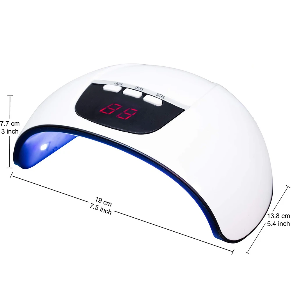 LINMANDA LED lampe UV 54W résine polymérisation lumière Gel vernis à ongles 3 réglage de minuterie capteur automatique alimenté par USB pour novice bricolage ou utilisation en Salon