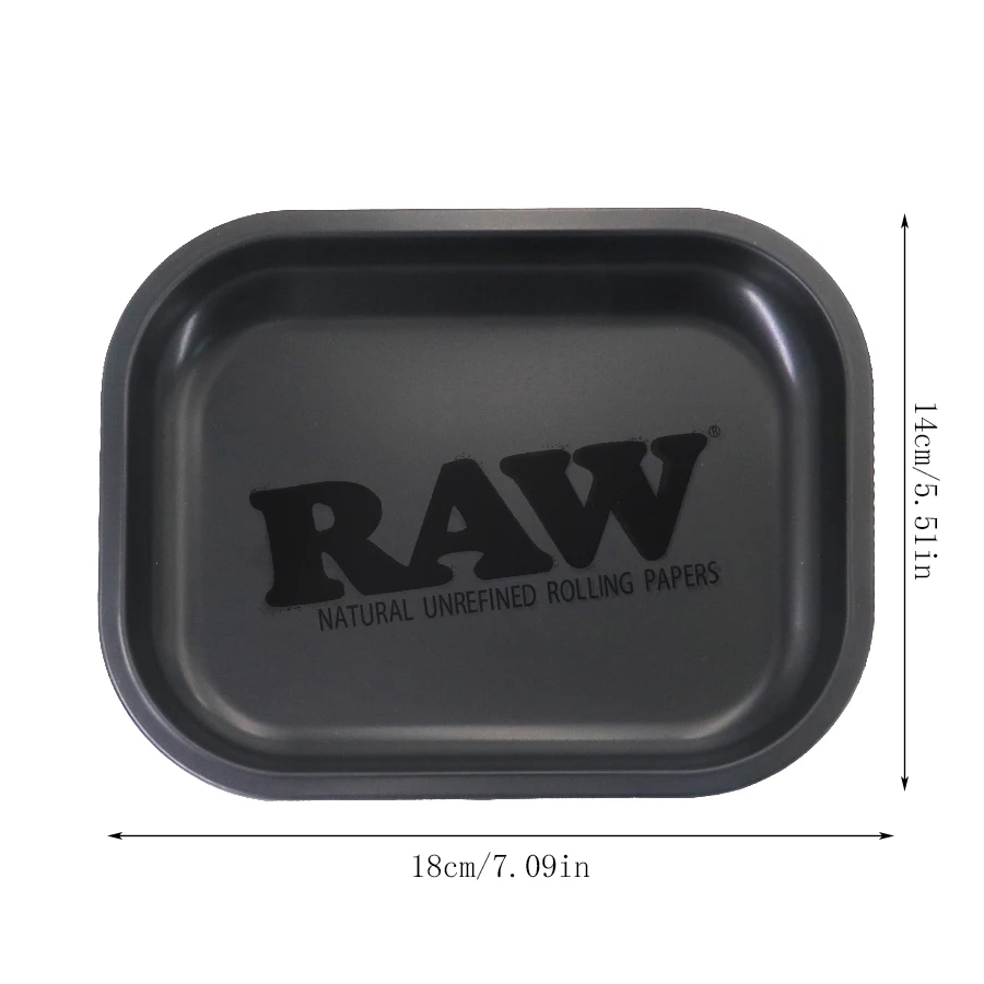 RAW Matte Black Murder\'d Cigarette Rolling Tray