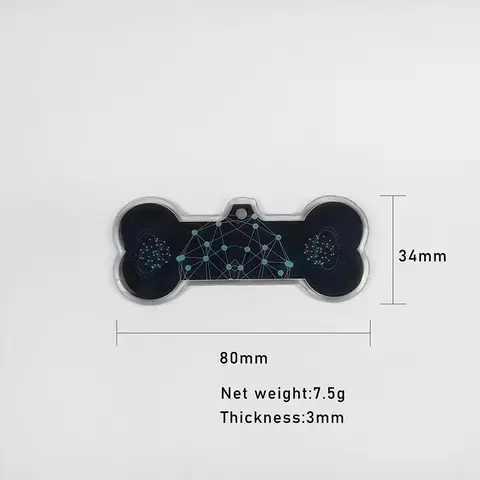 1pc Pets Quantum Nume Card Bone Tarjeta Cuantica For Pets With Gift Key Chain Circlip Dog Toy Energia Quantum Newme Card