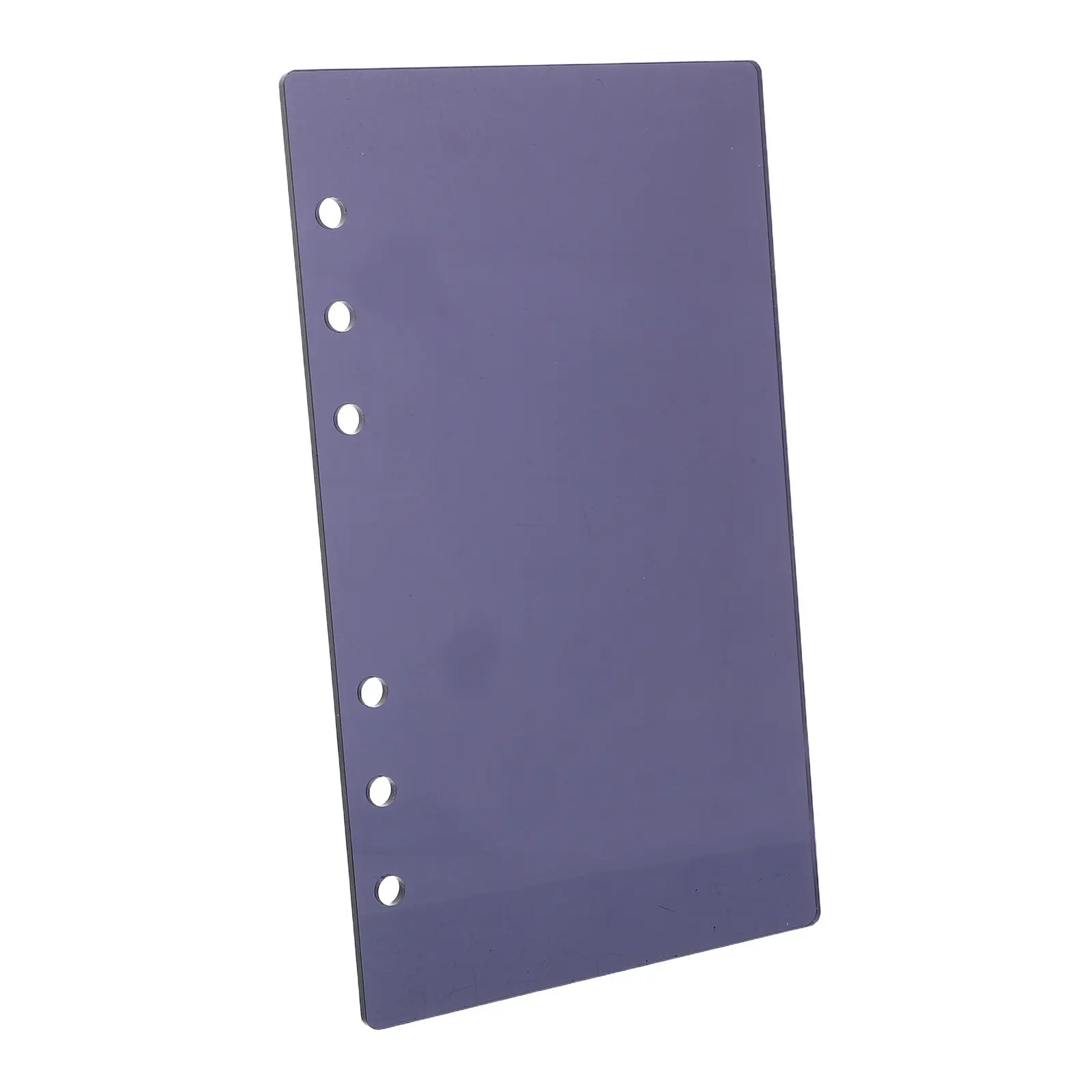 A6 Loose Leaf Notebook Cover Acrylic Refillable 6 Hole Binder Shell Journal Planner Reusable Protector Home Office Travel Binder