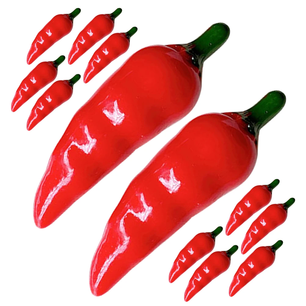 

30 Pcs Mini Pepper Fake Vegetable Vivid Models Vegetables Artificial Foam Peppers