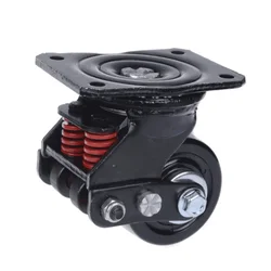 3inch Silent damping universal wheel bearing 400kg spring wheel anti-seismic caster Heavy equipment gate Industrial casters