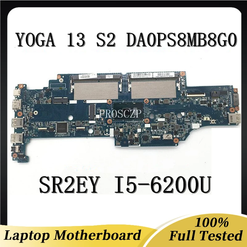 

Mainboard For Lenovo Thinkpad S2 Thinkpad 13 01AY561 01AY551 01AY550 Laptop Motherboard DA0PS8MB8G0 With 3855U CPU 100%Tested OK