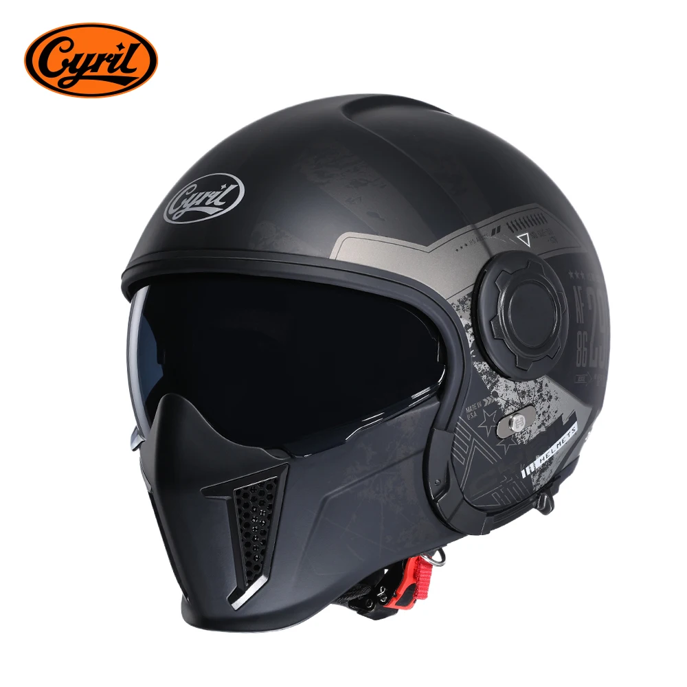 Modular Motorcycle Helmet Full Face Helmet Open Face Helmet Double Lens DOT ECE APPROVED OP12A Man Woman Retro Moto Helmets