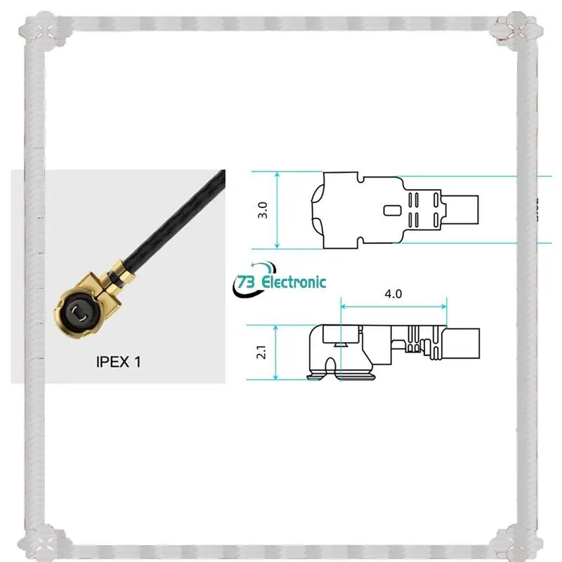 24-Hour Delivery 5PCS 2.4G IPEX1 T-Type Antenna 5.23 Dbi Gain ELRS Receiver Replacement Antenna For RC FPV Drone DIY Parts