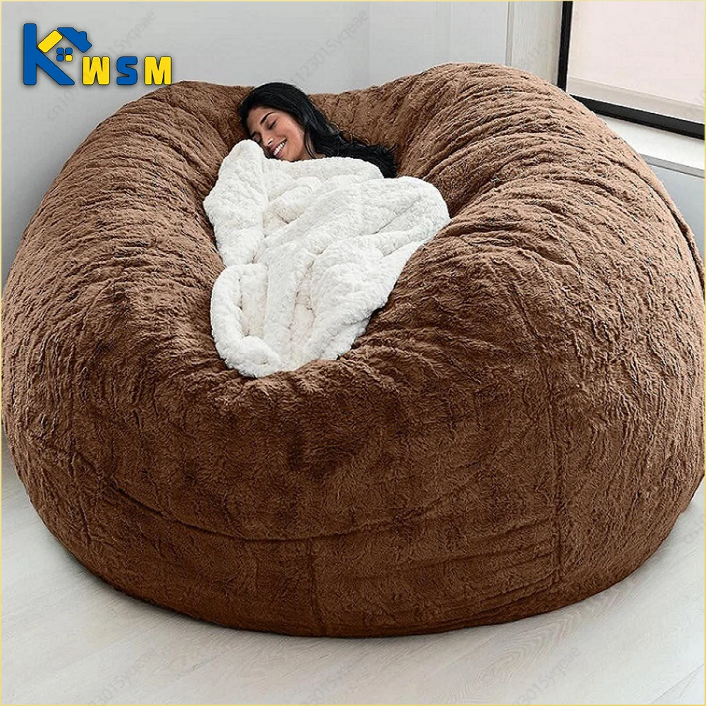 Lazy Sofa Bean Bag Faux Fur Bean Bag Bean Couch Bean Bag Chair Bean Bag Chair with Filling Giant Bean Bag Bean Bag Bean Bag