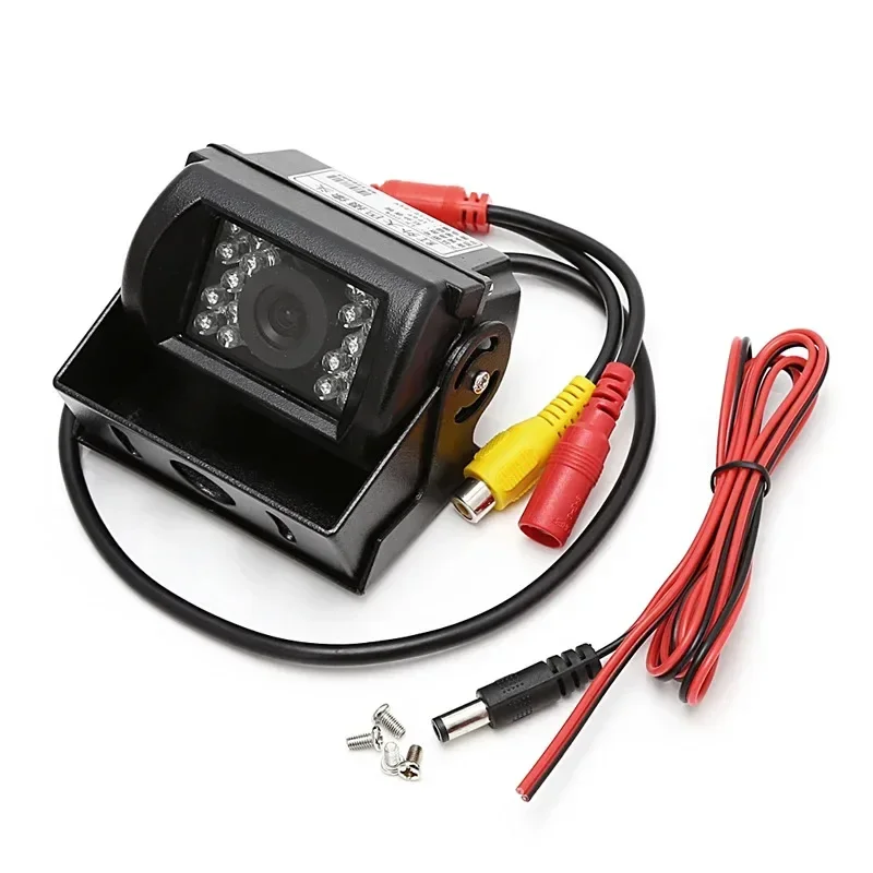 QueenDer  New 18 IR LED Car Rearview Camera Night Vision Wide Angle Waterproof Truck Bus