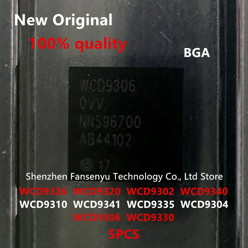 

(5piece)100% New WCD9302 WCD9304 WCD9306 WCD9310 WCD9320 WCD9326 WCD9330 WCD9335 WCD9340 WCD9341 BGA